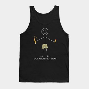 Funny Mens Songwriter Design Tank Top